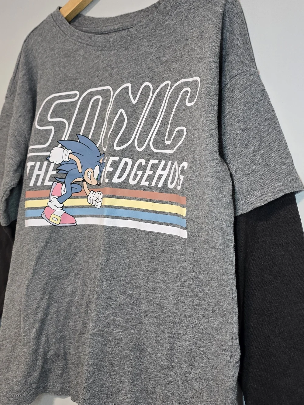 Sonic The Hedgehog™ Oversized Two-In-One Graphic T-Shirt for Boys